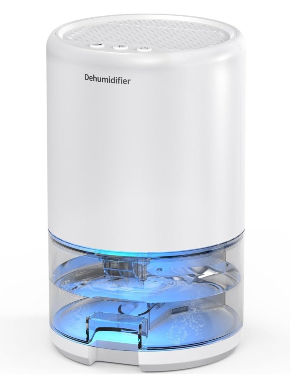 Compact Ultra-Quiet Dehumidifier for Home & Bathroom, 35 oz, Auto Shut Off, 7